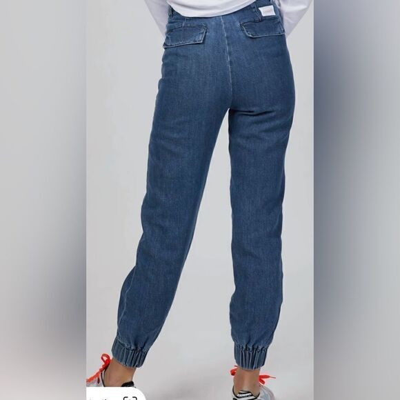 NWT Boyish Jeans Women’s Teens “The Nico” Utility Jogger Med Dark Wash -Size 27” - Picture 9 of 14